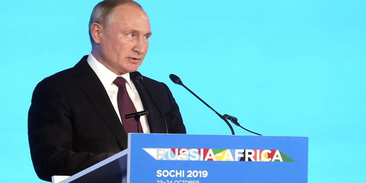 Sommet Russie - Afrique. Vladimir Poutine