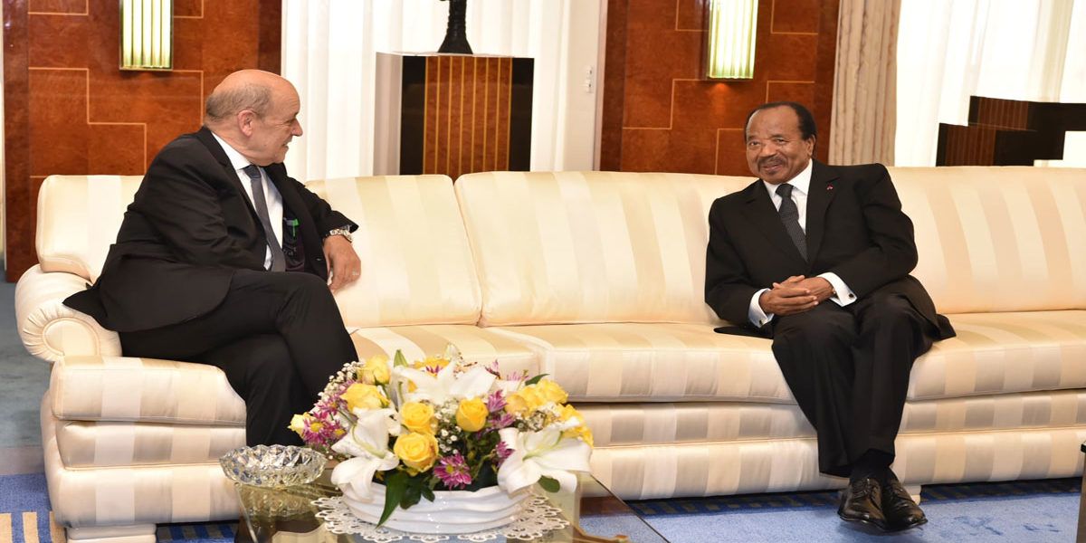 CFA, Jean-Yves le Drian et le Président Paul Biya
