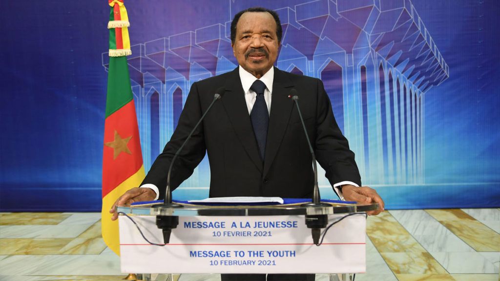 Président Paul Biya s'adressant à ses chers jeunes compatriotes le 10 février 2021