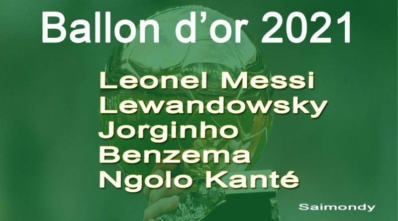 TOP 20, Classement final Ballon d'or 2021
