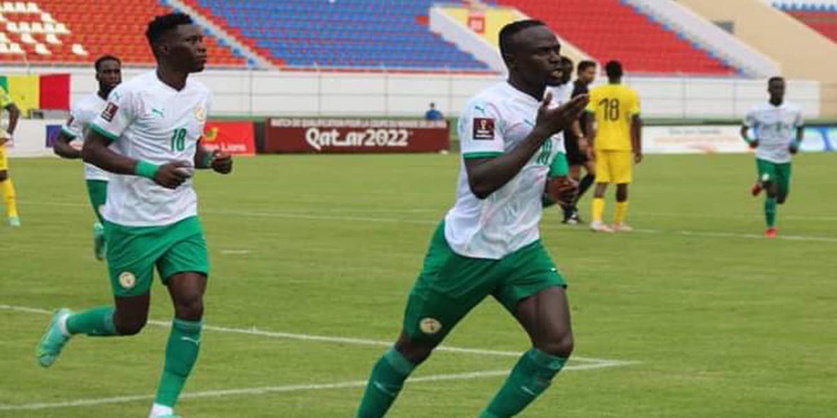 Sadio Mané au stade Lat Thiès du Sénégal