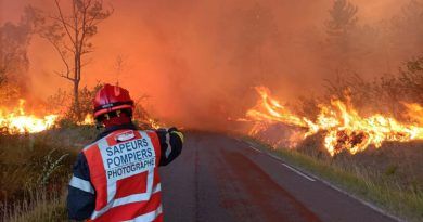 Incendies de forets en France Sapeurs pompiers