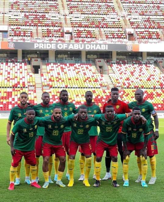Equipe du Cameroun contre le Panama en match préparatoire Coupe du Monde 2022.