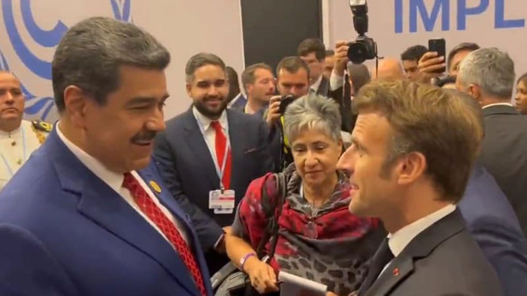Nicolas Maduro Emmanuel Macron COP27