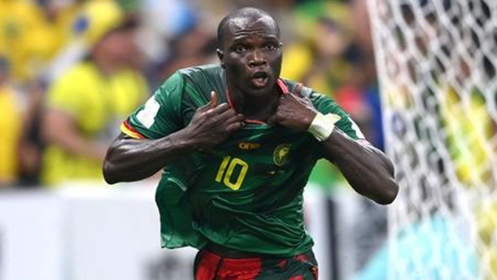 Aboubakar Vincent Cameroun contre Brésil Qatar2022